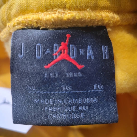 New Nike Air Jordan Jumpman Gold Joggers Sweatpants DC9608-781 - Picture 8 of 13